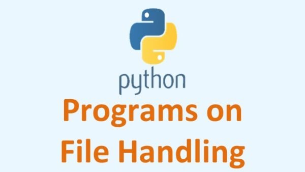 Programs on Python File Handling - Simply Coding