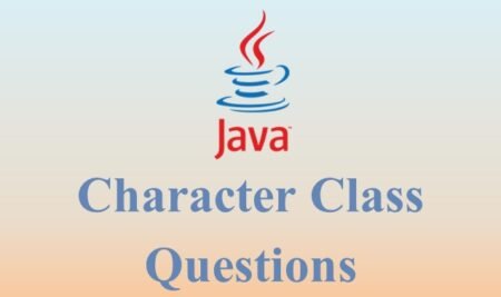 Java character class example questions