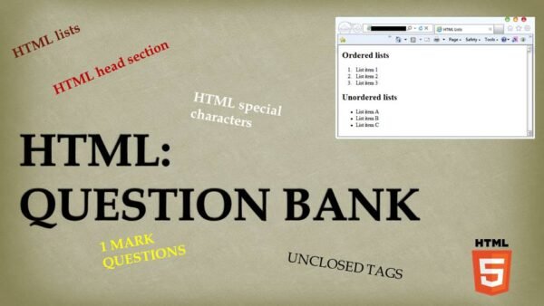 HTML: Question Bank - Simply Coding
