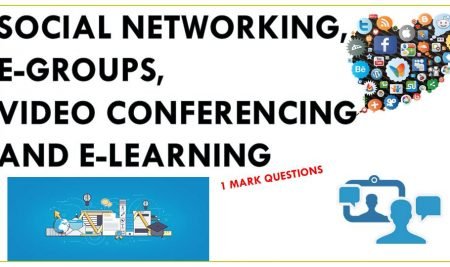 Social Networking, E-Groups, Video Conferencing and E-Learning: Question Bank