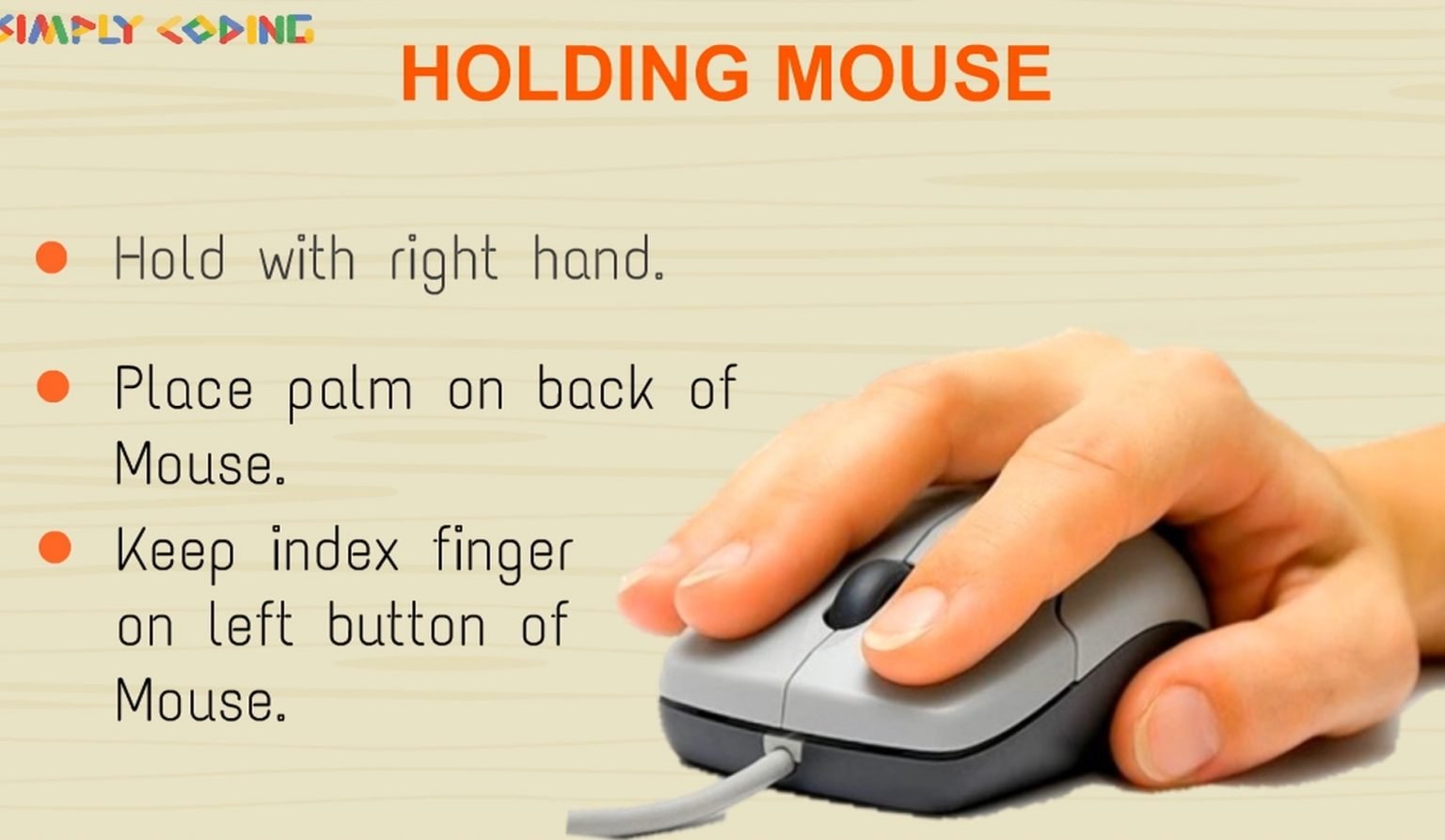 right mouse button on mouseless computer