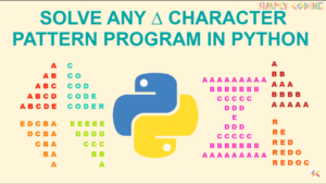 Solve any character pattern program in python