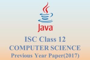 ISC Class 12 2017