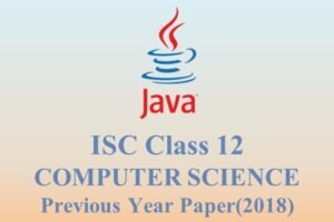 ISC Class 12 2018