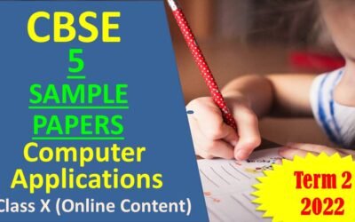 CBSE Class 10 Computer Applications Sample Papers Term 2 2022 format